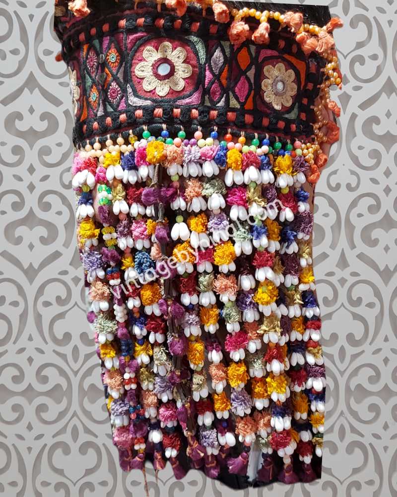 Vintage Hand Embroidered Groom Headdress 